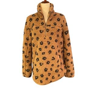 Abercrombie & Fitch Soft Plush Half Zip Pullover